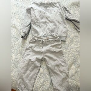 Zara set light purple blue size 3-4T girl sweatpants sweatshirt